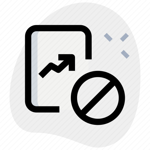 Chart, paper, banned, business, performance icon - Download on Iconfinder