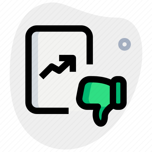Chart, paper, dislike, business, performance icon - Download on Iconfinder