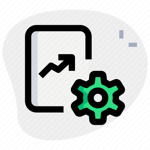 Chart, paper, setting, business, performance icon - Download on Iconfinder