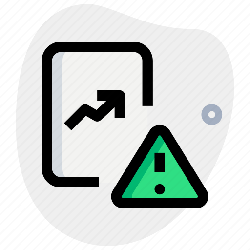 Chart, paper, warning, business, performance icon - Download on Iconfinder