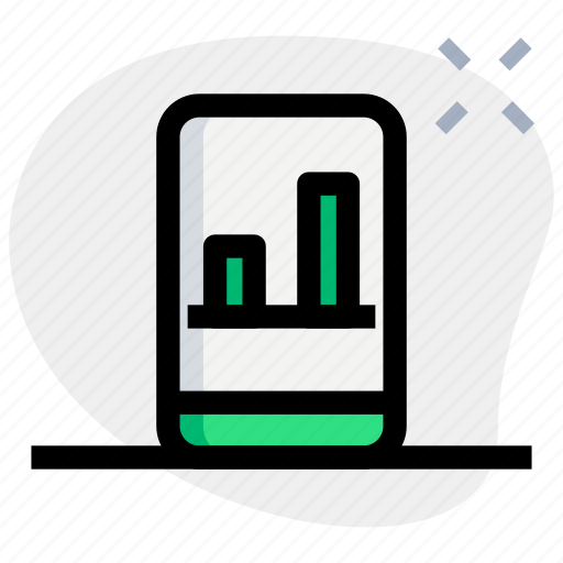 Mobile, bar, chart, business, performance icon - Download on Iconfinder