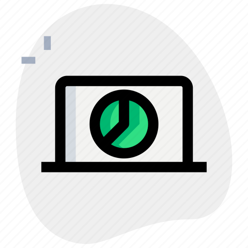 Pie, chart, laptop, business, performance icon - Download on Iconfinder
