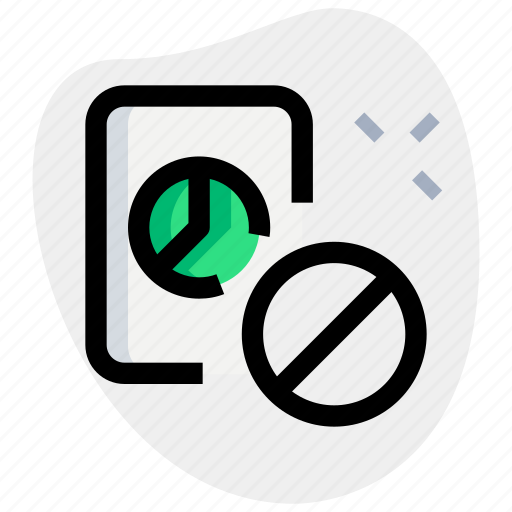 Pie, chart, paper, banned, business, performance icon - Download on Iconfinder