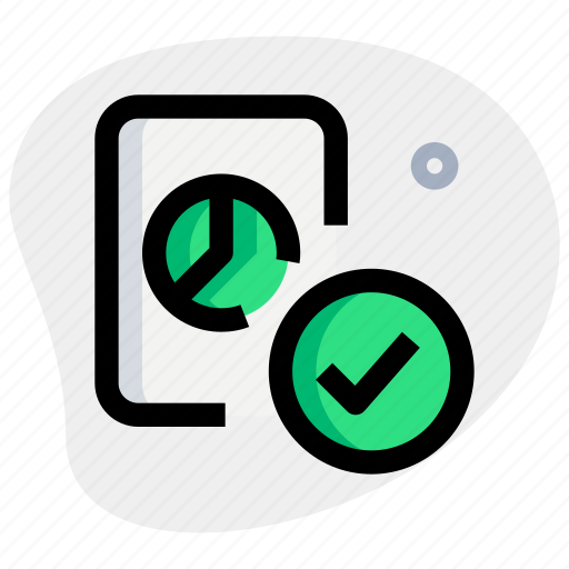 Pie, chart, paper, check, business, performance icon - Download on Iconfinder