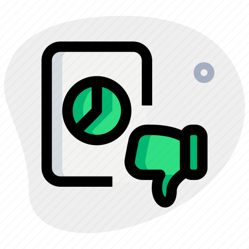 Pie, chart, paper, dislike, business, performance icon - Download on Iconfinder
