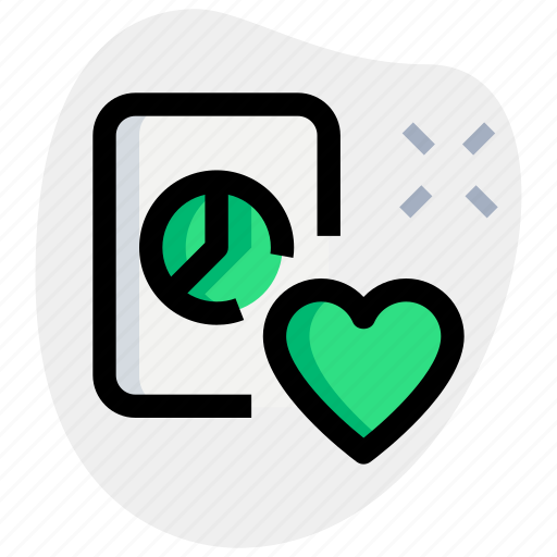 Pie, chart, paper, love, business, performance icon - Download on Iconfinder
