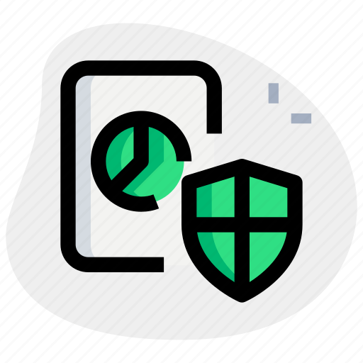 Pie, chart, paper, shield, business, performance icon - Download on Iconfinder