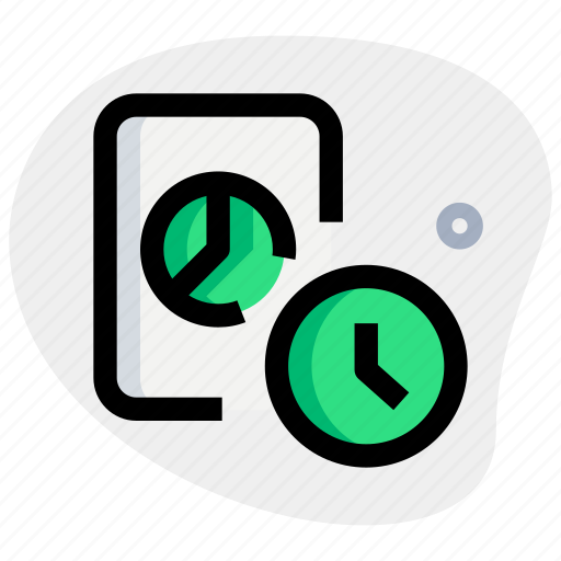 Pie, chart, paper, time, business, performance icon - Download on Iconfinder