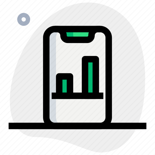 Smartphone, bar, chart, business, performance icon - Download on Iconfinder