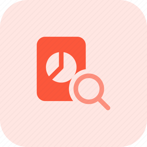 Pie, chart, paper, search, business, performance icon - Download on Iconfinder