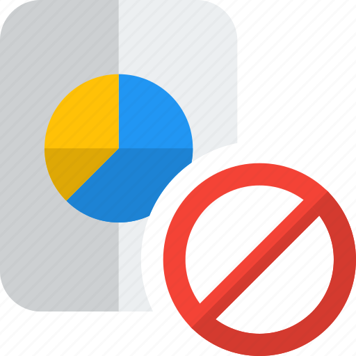 Pie, chart, paper, banned, business, performance, money icon - Download on Iconfinder