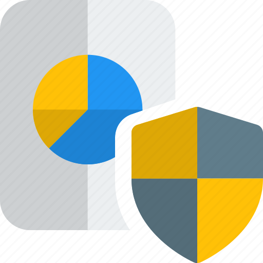 Pie, chart, paper, shield, business, performance, money icon - Download on Iconfinder