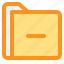 document, file, folder, format, minus 