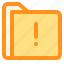 document, file, folder, format, warning 