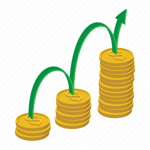 Business, cartoon, coin, finance, growth, investment, success icon - Download on Iconfinder