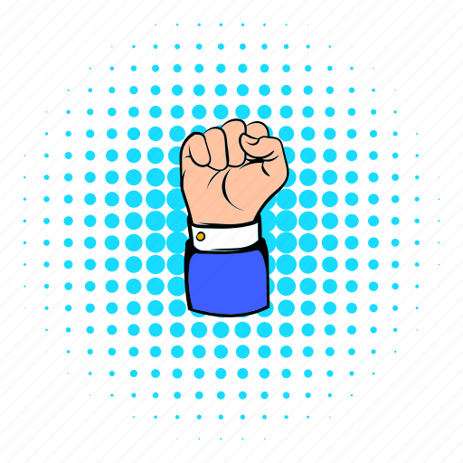 Clenched, comics, fist, hand, protest, punch, revolution icon - Download on Iconfinder