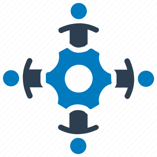 Business group, business team, collaboration, cooperation, enterprise team, gear, teamwork icon - Download on Iconfinder
