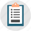 assessment, checklist, clipboard, list, quiz 