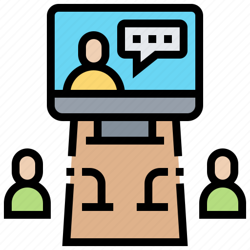 Audience, conference, meeting, seminar, video icon - Download on Iconfinder