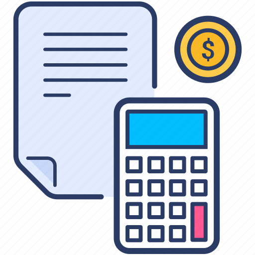 Accountancy, banking, budget, calculator, currency icon, financial bill, home finances icon - Download on Iconfinder