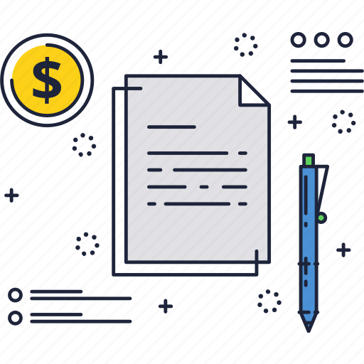Business, contract, document, dollar, pencil, sign icon - Download on Iconfinder