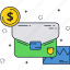 business, dollar, investment, sign, suitcase 