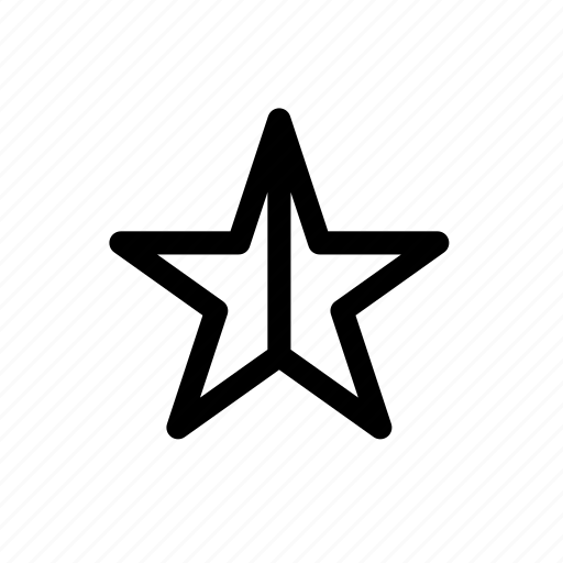 Half, half star, not too bad, ratings, rising star, shooting star, star icon - Download on Iconfinder