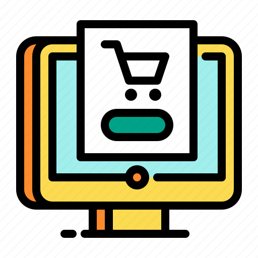 Cart, computer, device, display, shopping icon - Download on Iconfinder
