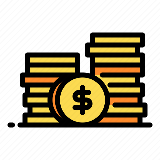 Coins, dollar, money, revenue, shopping icon - Download on Iconfinder