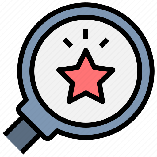 Opportunity, find, magnifier, target, star, challenge icon - Download on Iconfinder