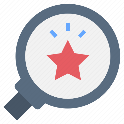 Opportunity, find, magnifier, target, star, challenge icon - Download on Iconfinder