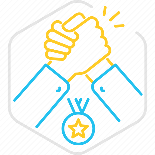 Competition, competitor, hand, help, partnership, strength, success icon - Download on Iconfinder