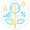 business, growth, investment, leaf, money, plant, startup