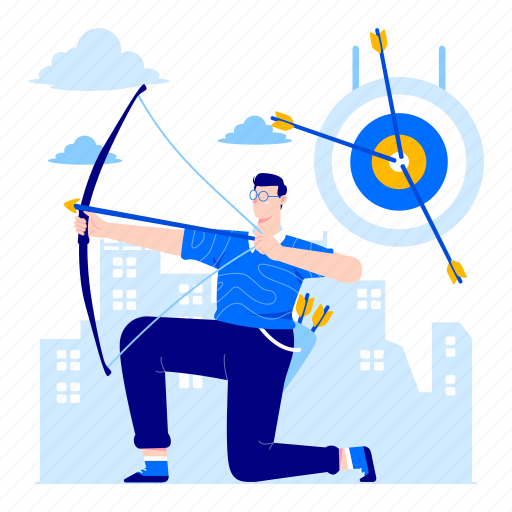 Business, target, arrow, plan, aim, illustration illustration - Download on Iconfinder
