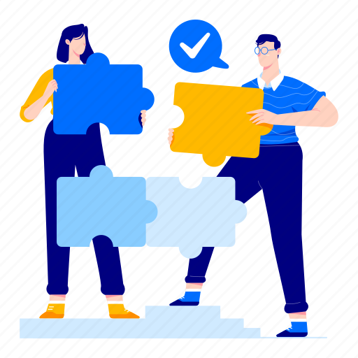 Team, works, work, teamwork, partnership illustration - Download on Iconfinder