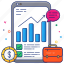 mobile analytics, data chart, infographic, statistics, stats 