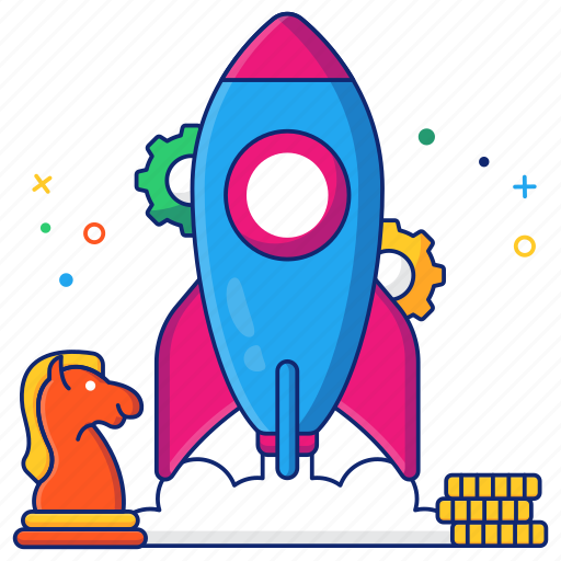 Launch strategy, startup strategy, commencement, initiation, mission icon - Download on Iconfinder
