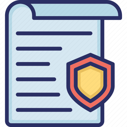 Document, mandate, privacy, security policy, shield icon - Download on Iconfinder