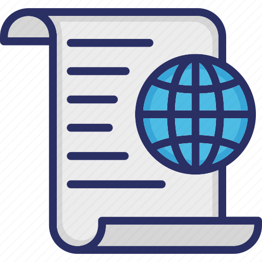 Content, document, globe, internet publishing, publishing icon - Download on Iconfinder
