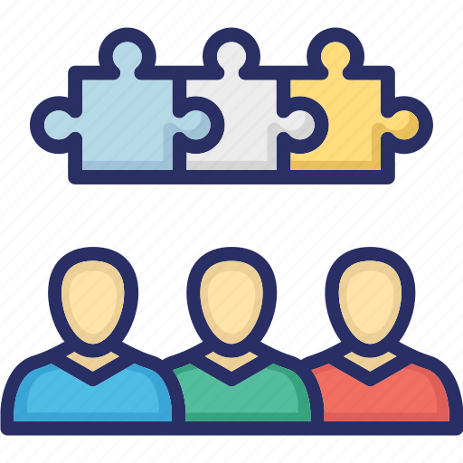 Jigsaw, project teams, puzzle, teamwork, together icon - Download on Iconfinder