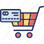 cart, credit card, internet acquiring, online shopping, trolley 