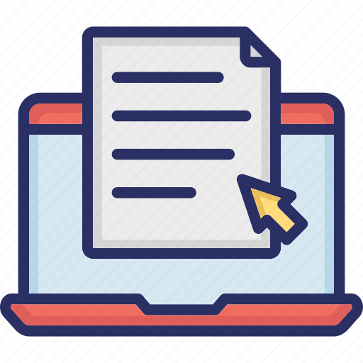 Document, ecommerce, invoice, laptop, purchase history icon - Download on Iconfinder