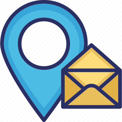 Address the impact, envelope, map pin, message, pin icon - Download on Iconfinder