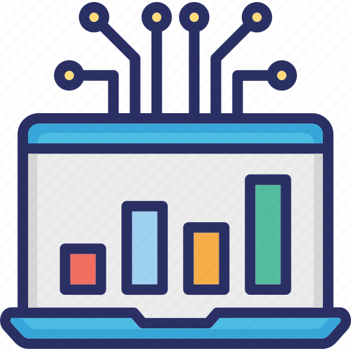Bar chart, bar graph, online analysis, online analytical processing, processing icon - Download on Iconfinder
