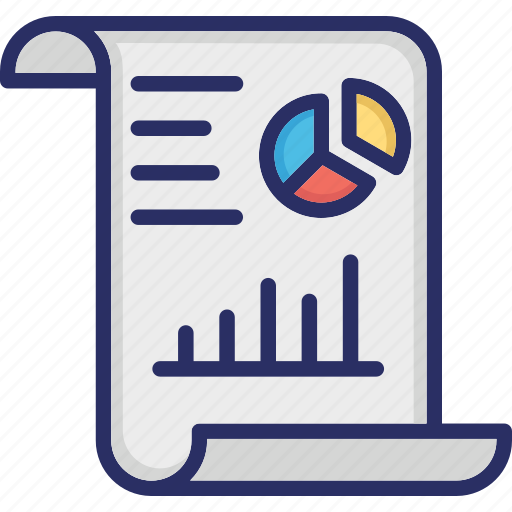 Graph report, inference, pie chart, report, statistical icon - Download on Iconfinder