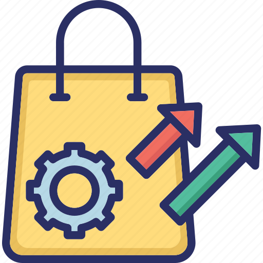 Automation, cog, order, sales, sales force, shopping bag icon - Download on Iconfinder