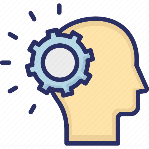 Cog, head, mind, system thinking, thinking icon - Download on Iconfinder