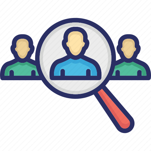Hiring, hr, human resource, magnifier, recruitment icon - Download on Iconfinder