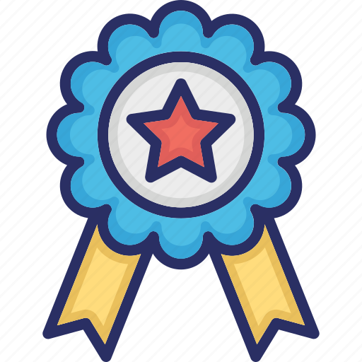 Award badge, badge, ribbon badge, star badge, success icon - Download on Iconfinder