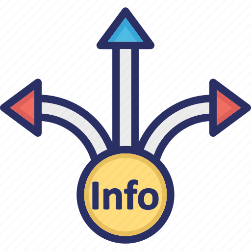 Flow, info, information directions, information flow, navigation icon - Download on Iconfinder